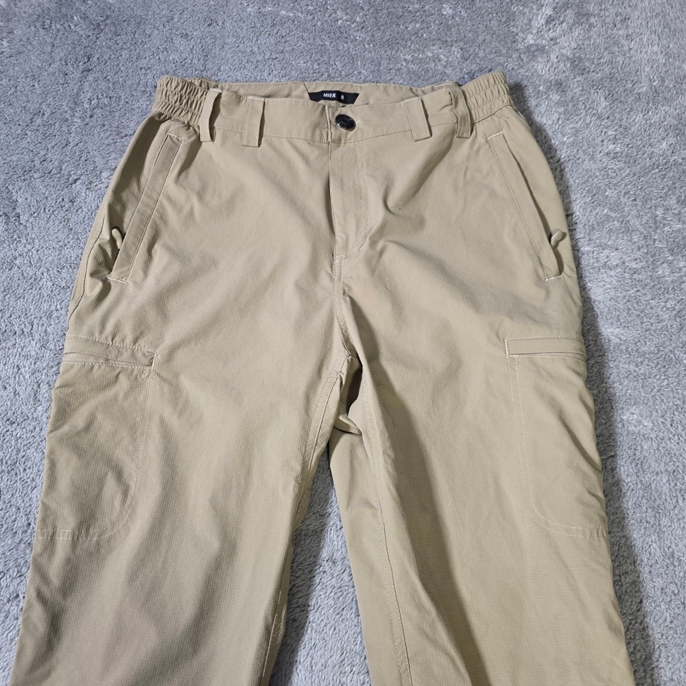 MIER Womens Size 8 Cargo Hiking Pants Khaki Tan Stretch Lightweight Outdoor